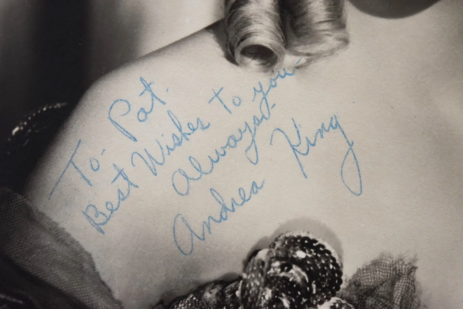 Andrea King Hand Signed Photo 8"X10" JSA COA, image 3