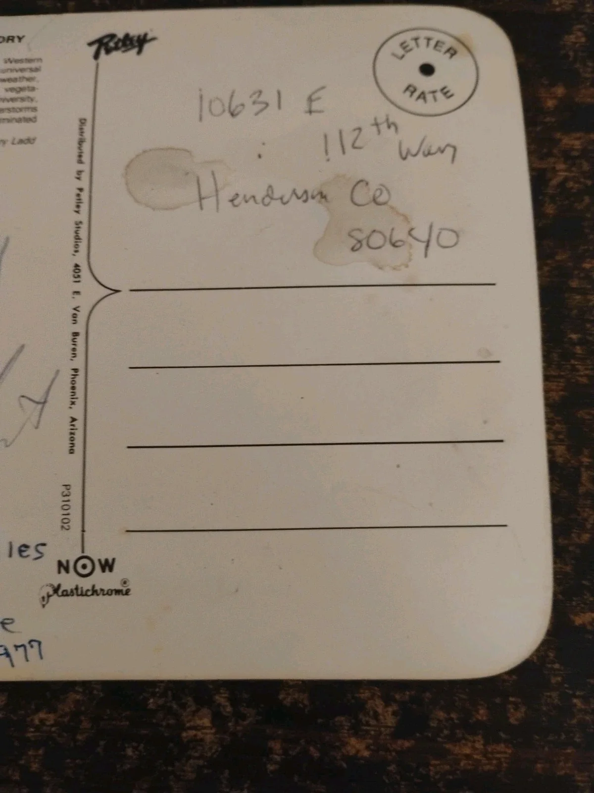 Melissa Gilbert — MELISSA GILBERT... Little House On The Prairie1977 SIGNED Postcard From Tucson, image 4