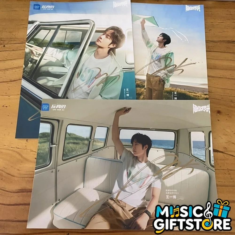 WANG YIBO YI BO PHOTO CARD PICTURE SIGNED AUTOGRAPHED COLLECTION 4*6 2025b #MUGS, изображение 2
