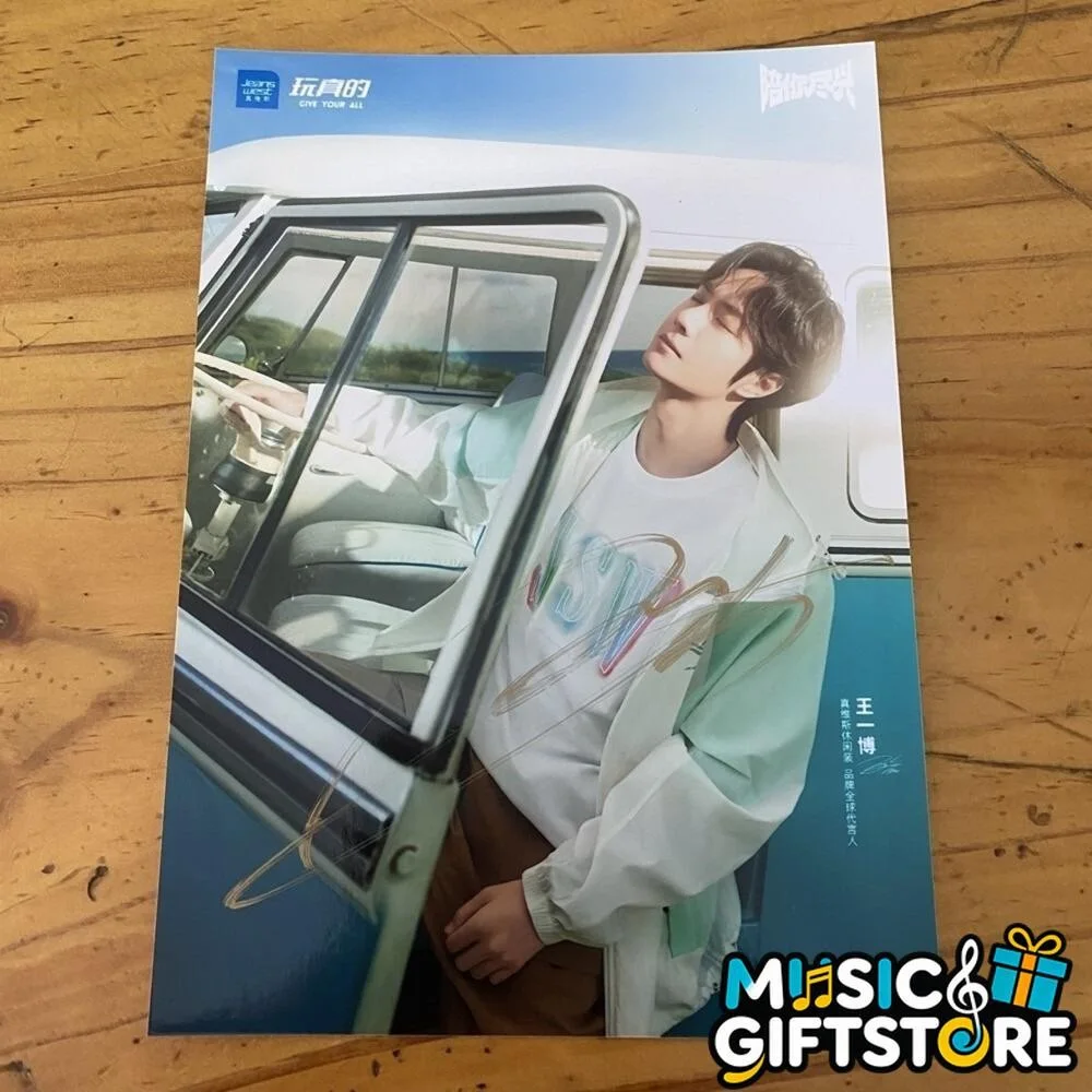 WANG YIBO YI BO PHOTO CARD PICTURE SIGNED AUTOGRAPHED COLLECTION 4*6 2025b #MUGS, изображение 3