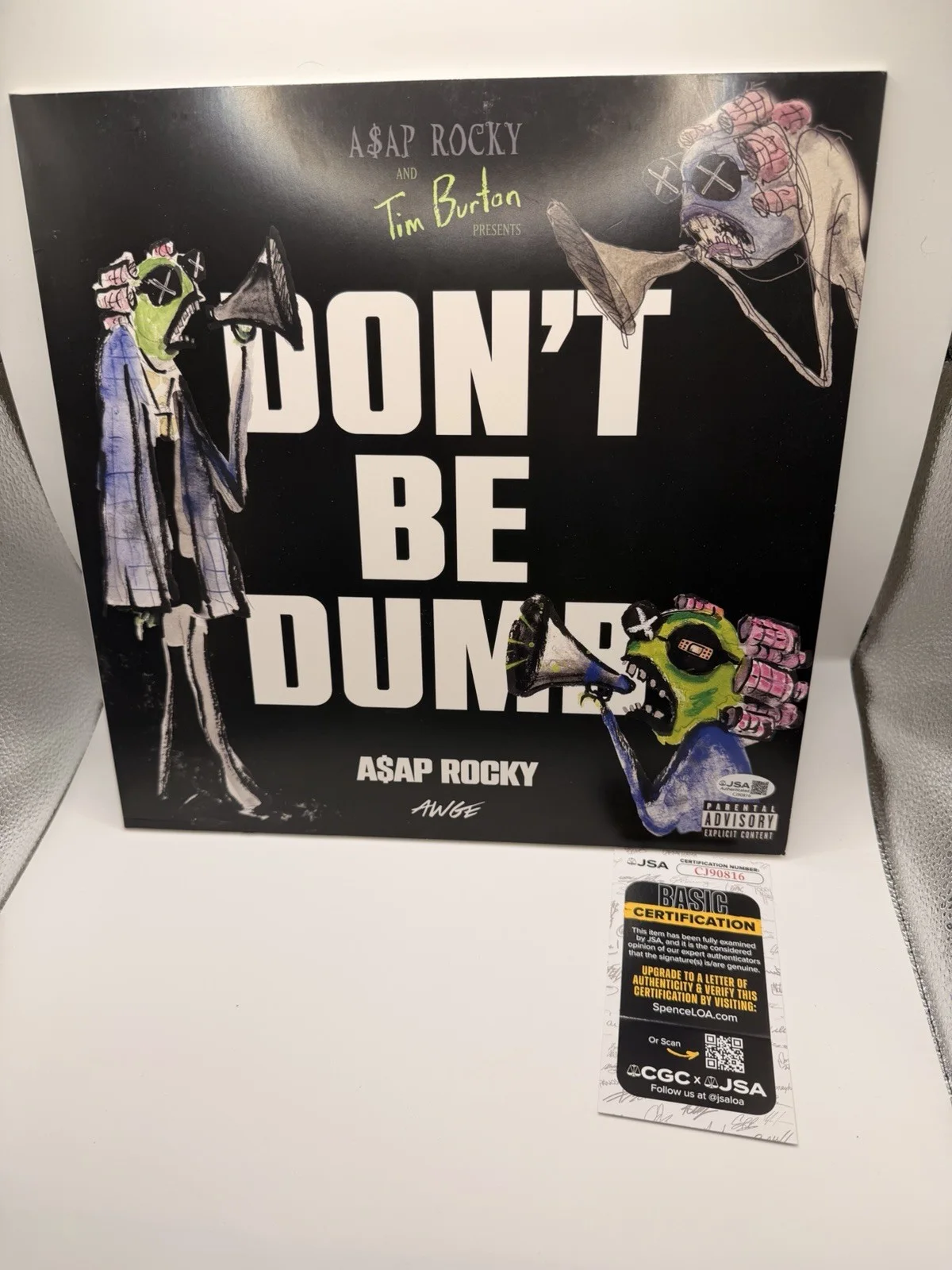 ASAP ROCKY SIGNED DONT BE DUMB ALBUM VINYL RECORD JSA COA, изображение 2