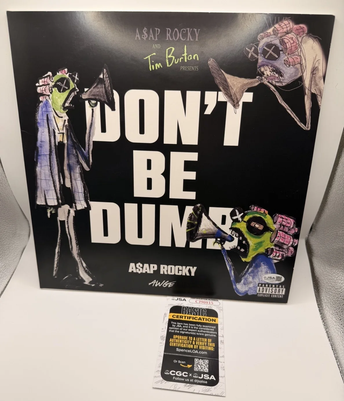 ASAP ROCKY SIGNED DONT BE DUMB ALBUM VINYL RECORD JSA COA, изображение 2