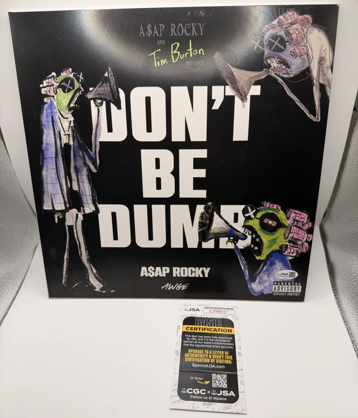 ASAP ROCKY SIGNED DONT BE DUMB ALBUM VINYL RECORD JSA COA, изображение 2