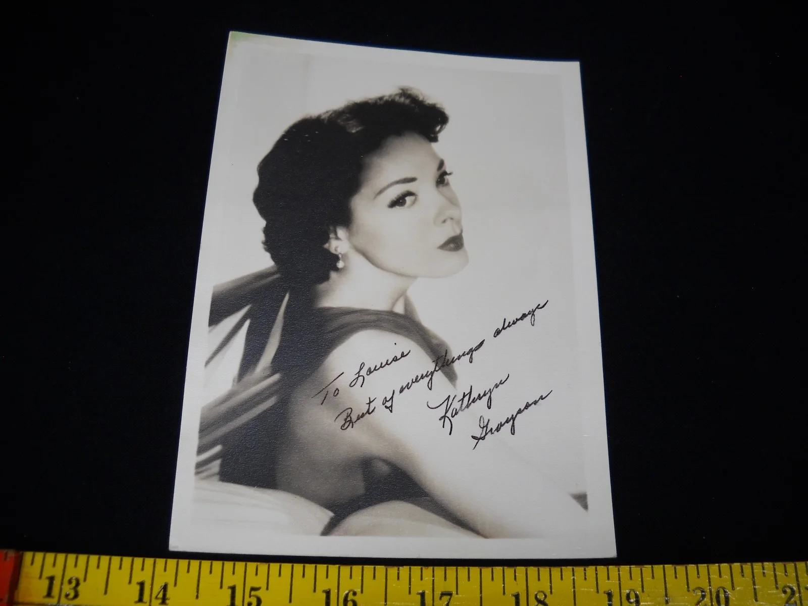 Kathryn Grayson — 5X7 Matte Autographed Signed Publicity Photo Kathryn Grayson 1950's