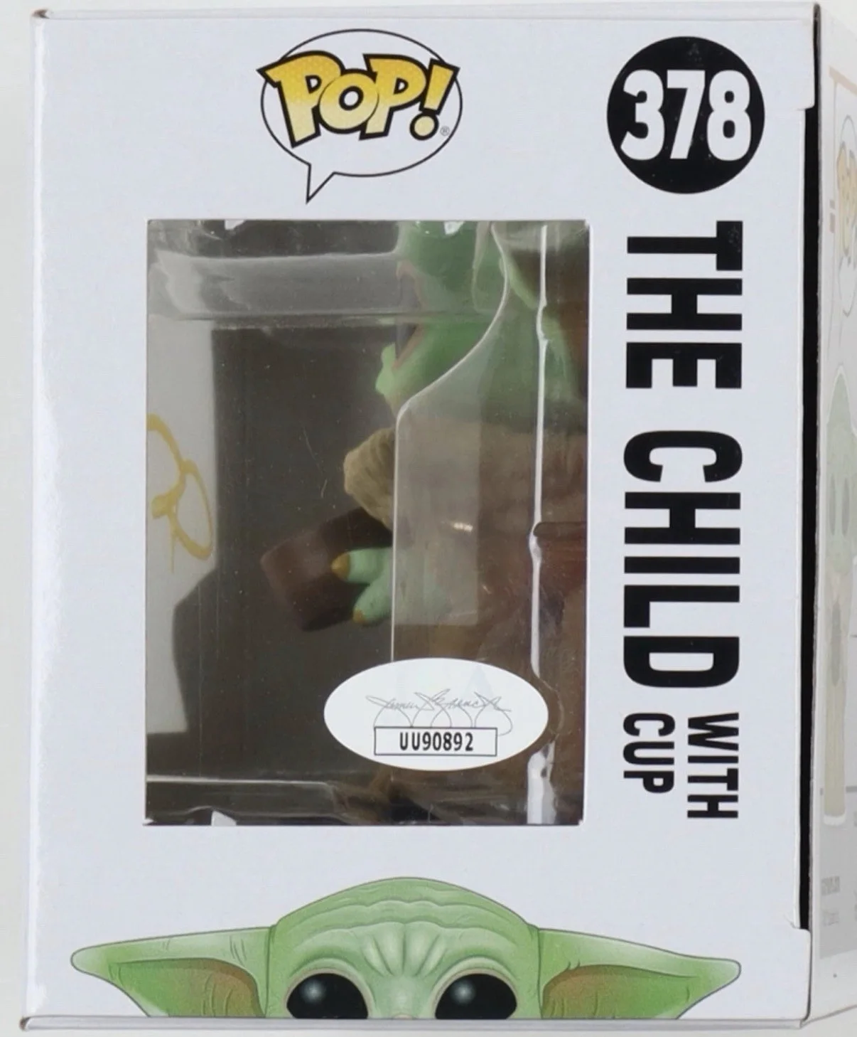 Funko Pop! Star Wars The Child with Cup Signed Figurine The Mandalorian, изображение 2