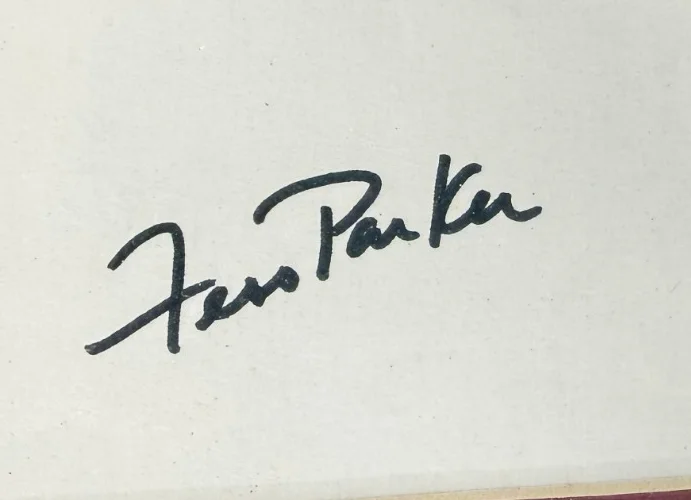 Fess Parker Daniel Boone Signed Custom Collage ALA Authenticated, image 2