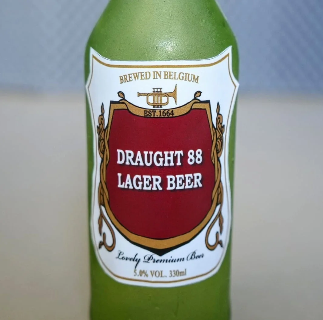 Sugar Glass Breakaway Beer Bottle, Film & Theatre Smash Prop Real Size. Labeled, изображение 4
