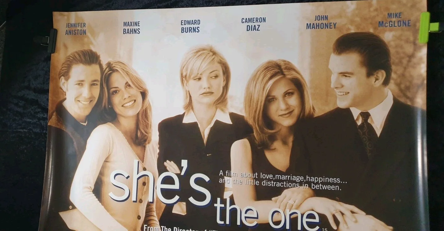 SHES THE ONE (1996) Original UK Quad Poster 40x30 Rolled Mint Jennifer Aniston, image 2