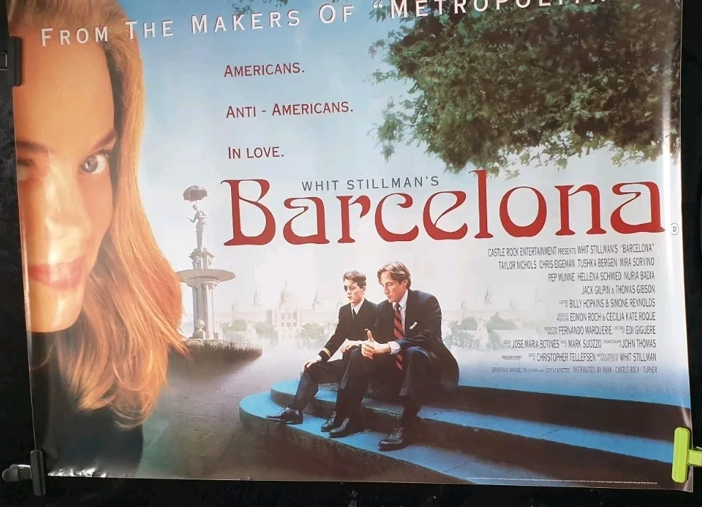 BARCELONA (1994) Original UK Quad Poster 40x30 Rolled Mint Chris Eigeman, image 2