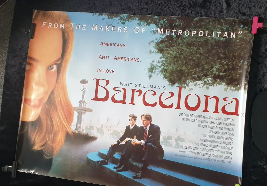 BARCELONA (1994) Original UK Quad Poster 40x30 Rolled Mint Chris Eigeman, image 3
