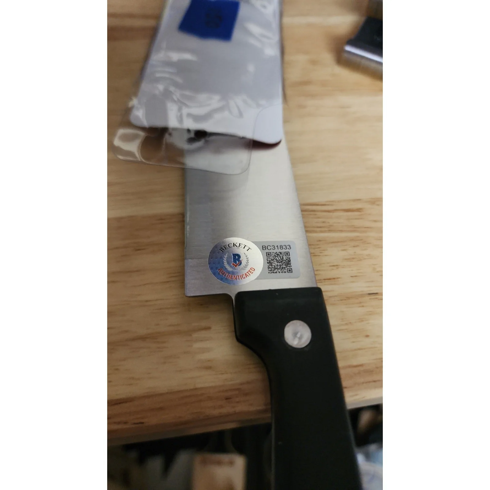 Brad Loree Signed 8" Steel Chef's KnifeMichael Myers / Halloween: Resurrection, image 3