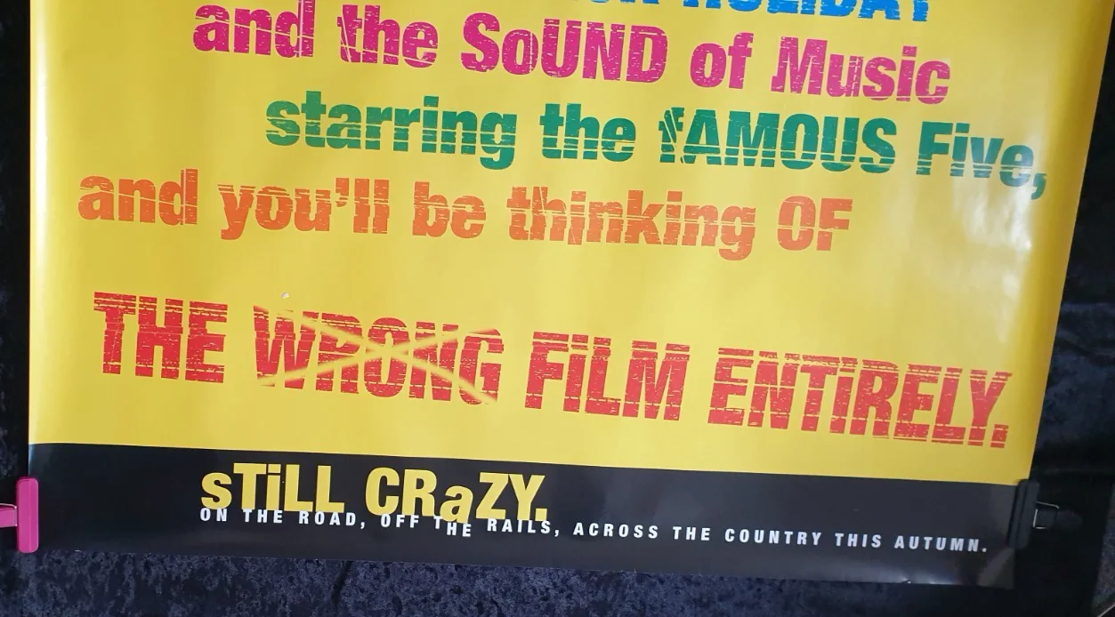 STILL CRAZY (1998) Original UK Quad Poster 40x30 Rolled Mint Bill Nighy, image 2