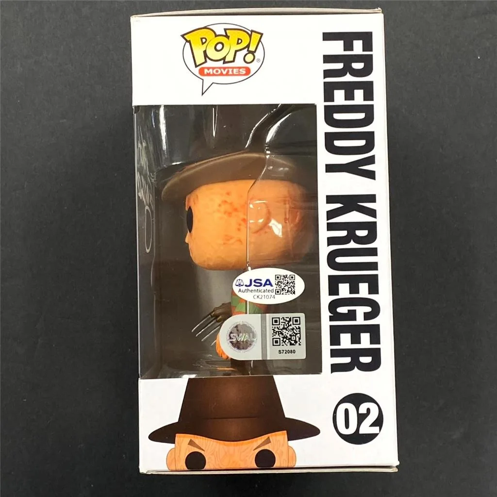 Robert Englund — Robert Englund signed Freddy Krueger Nightmare Elm Street Funko Pop 2 auto ~ JSA, image 2