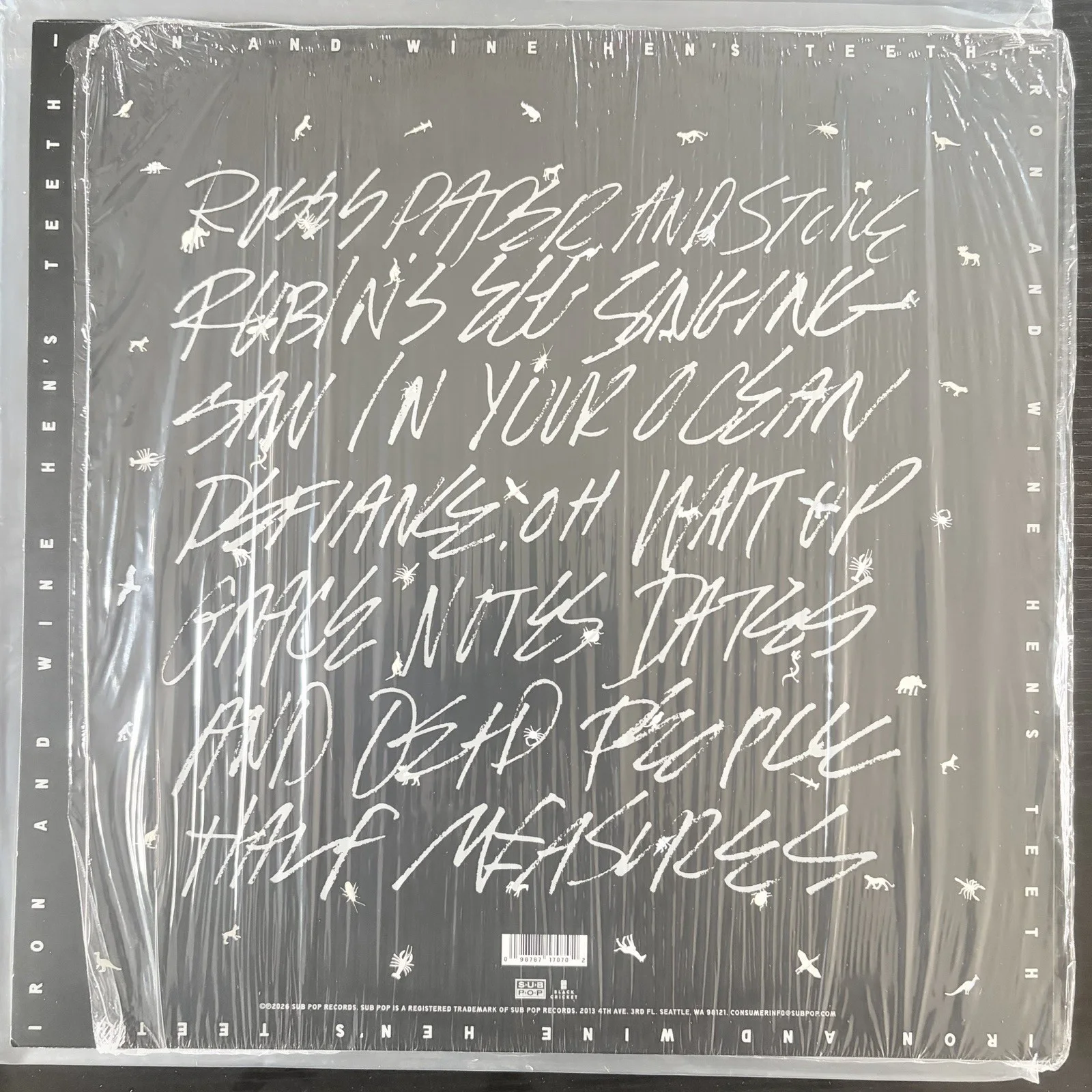 IRON AND WINE - Hen's Teeth 2LP SIGNED Loser Edition Colored Vinyl, image 3