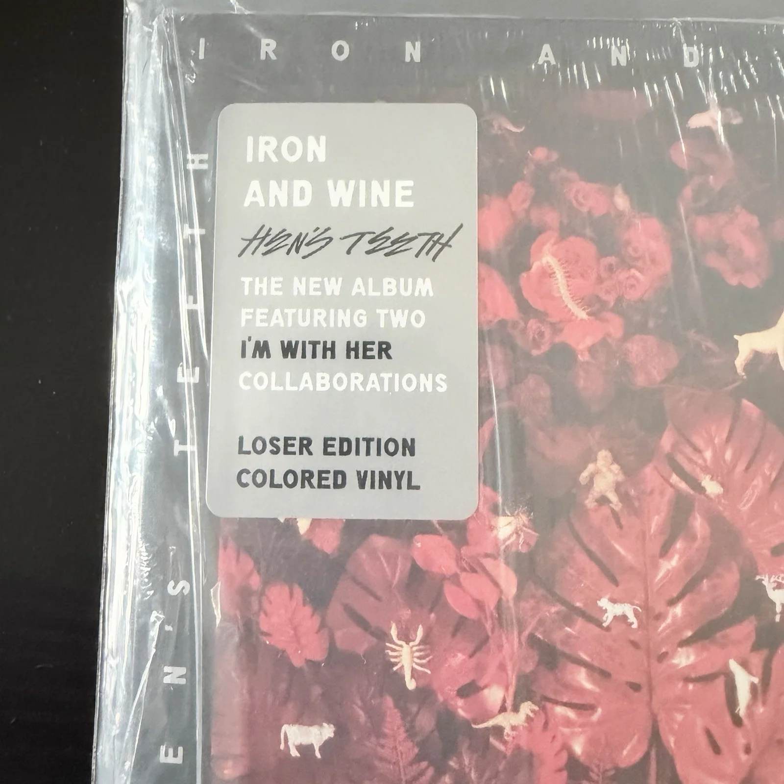 IRON AND WINE - Hen's Teeth 2LP SIGNED Loser Edition Colored Vinyl, image 4