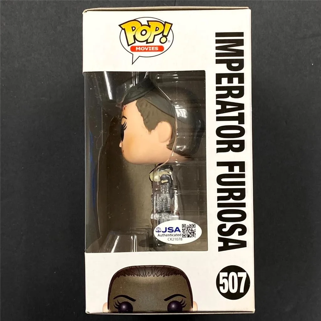 Charlize Theron — Charlize Theron signed Mad Max Imperator Furiosa Funko Pop 507 autograph JSA, изображение 2