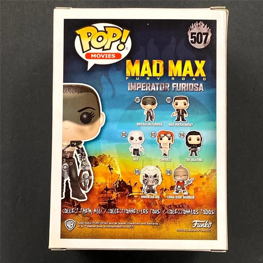 Charlize Theron — Charlize Theron signed Mad Max Imperator Furiosa Funko Pop 507 autograph JSA, изображение 4