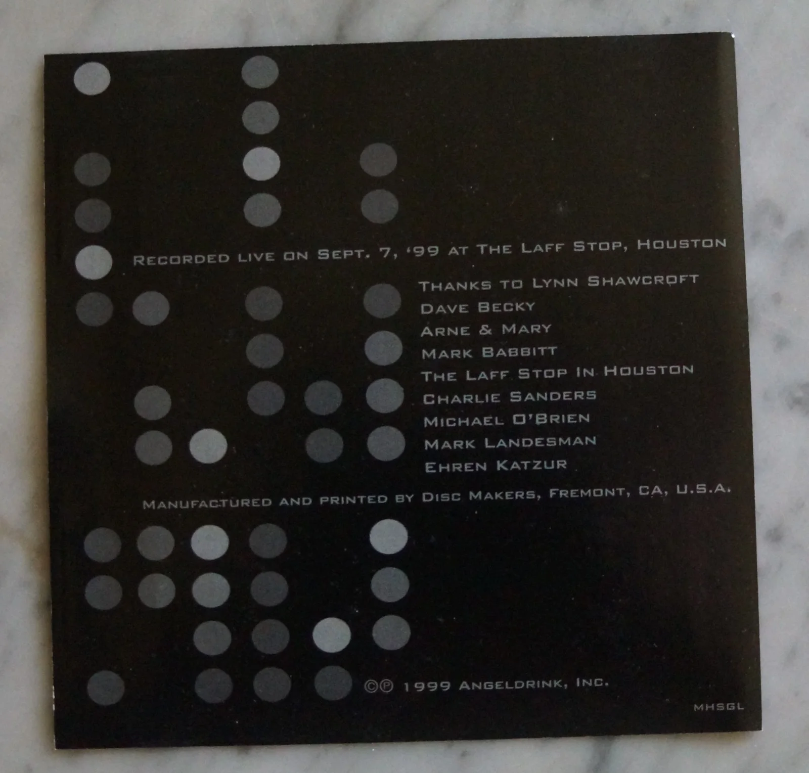 Mitch Hedberg — MITCH HEDBERG SIGNED w/JOKE STRATEGIC GRILL LOCATIONS CD RARE 1999 AUTOGRAPHED, image 3