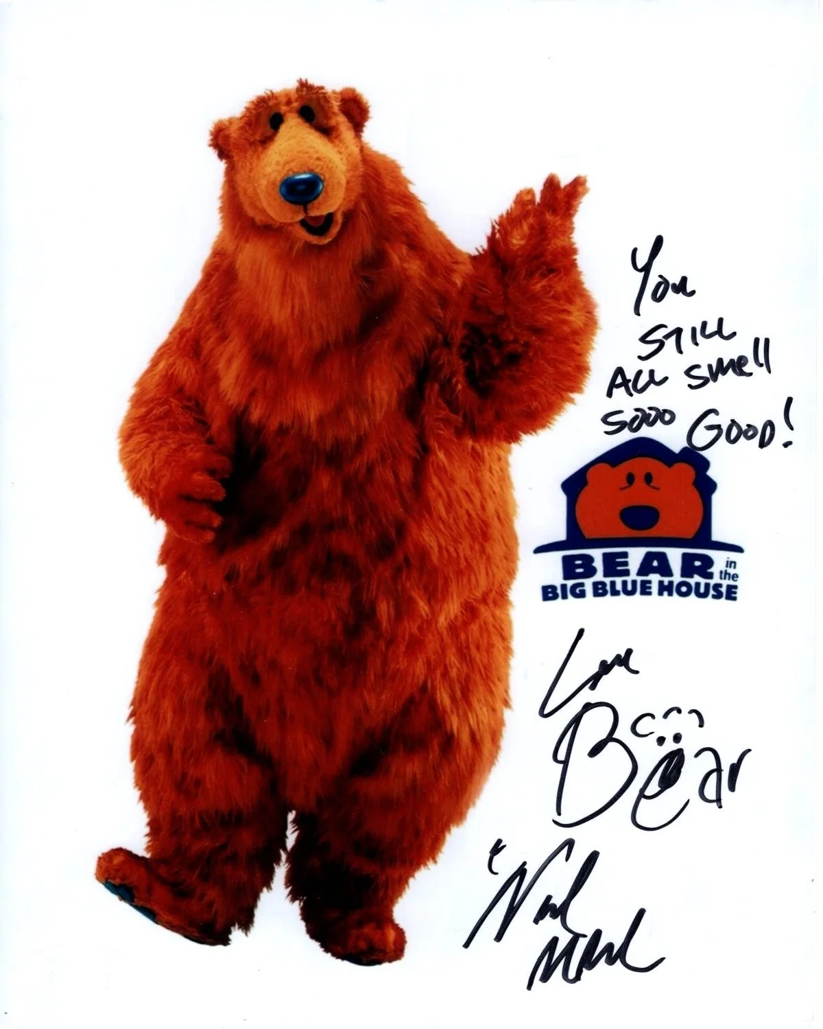 Noel MacNeal — NOEL MACNEAL signed autographed 8x10 BEAR IN THE BIG BLUE HOUSE photo