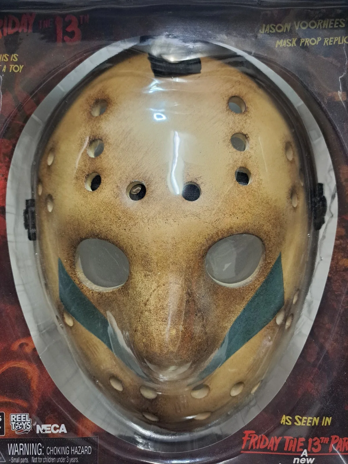 NECA Friday the 13th Part 5 Jason Voorhees Mask Prop Replica 1:1 Scale SEALED, изображение 2