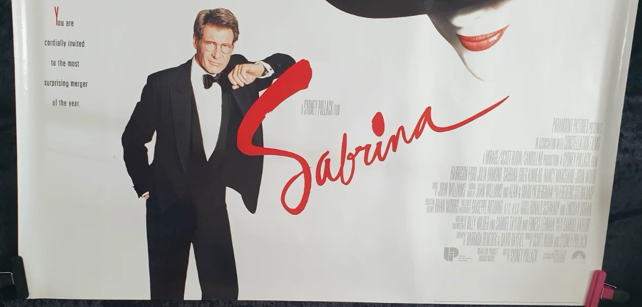 SABRINA (1995) Original UK Quad Movie Poster 40x30 Rolled Mint Harrison Ford, изображение 3