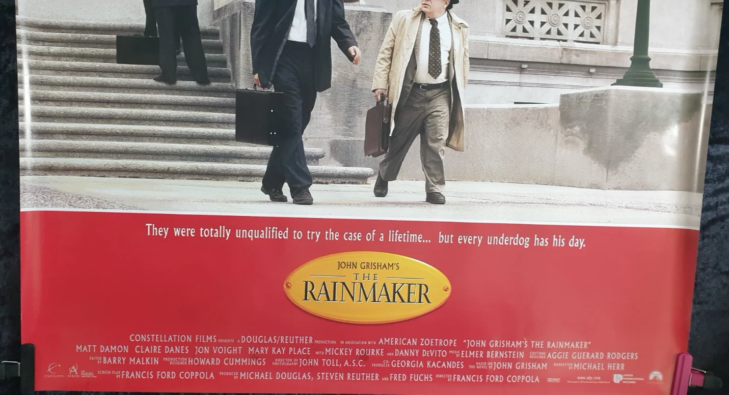 THE RAINMAKER (1997) Original UK Quad Poster 40x30 – Rolled – Matt Damon, изображение 2
