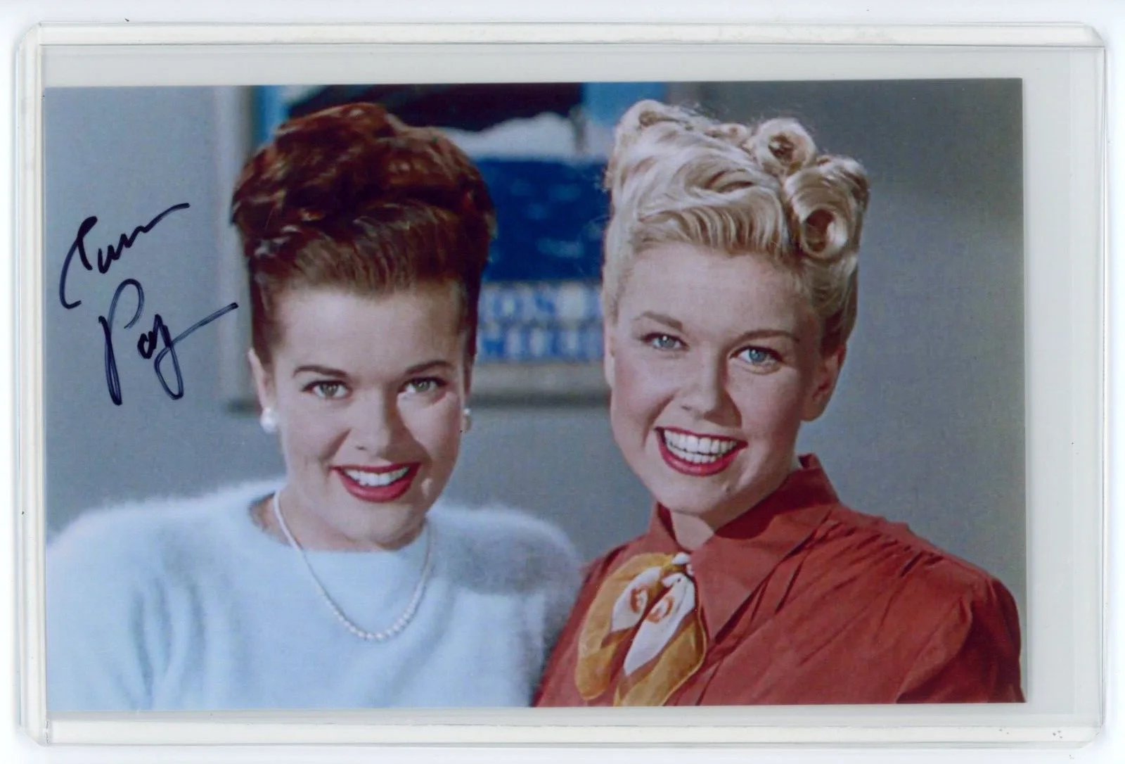 Janis Paige — Janis Paige Signed Photo - Romance on the High Seas w/ Doris Day circa 1948
