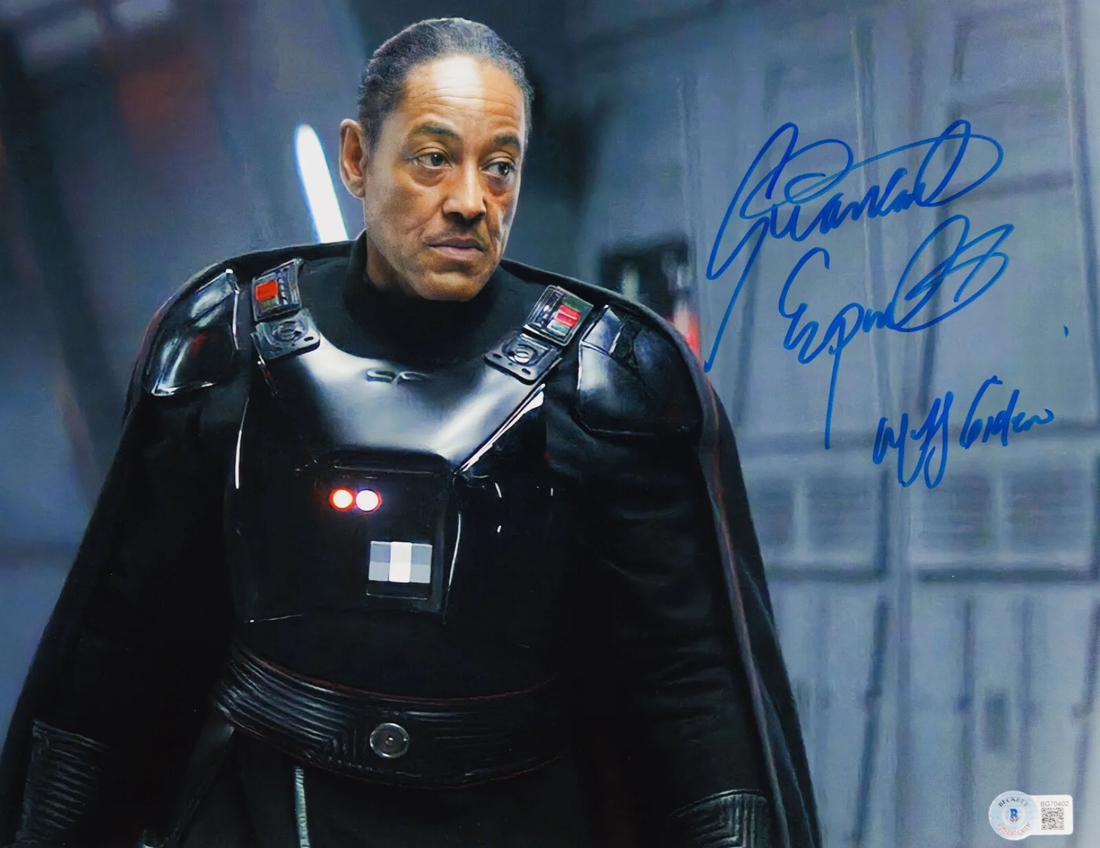 Giancarlo Esposito — GIANCARLO ESPOSITO Signed 11x14 Photo BECKETT- Star Wars Mandalorian Moff Gideon