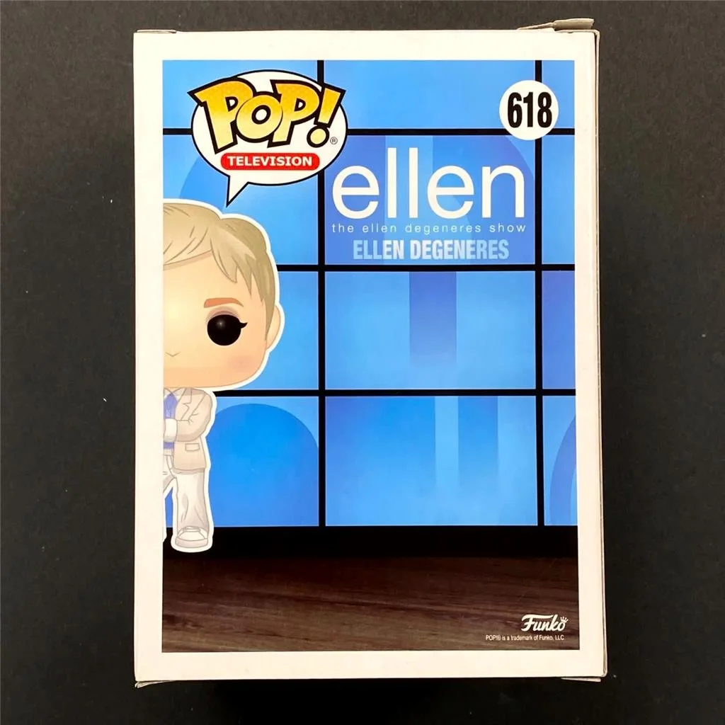 Ellen DeGeneres signed Funko Pop! 618 autograph (A) ~ JSA, image 3