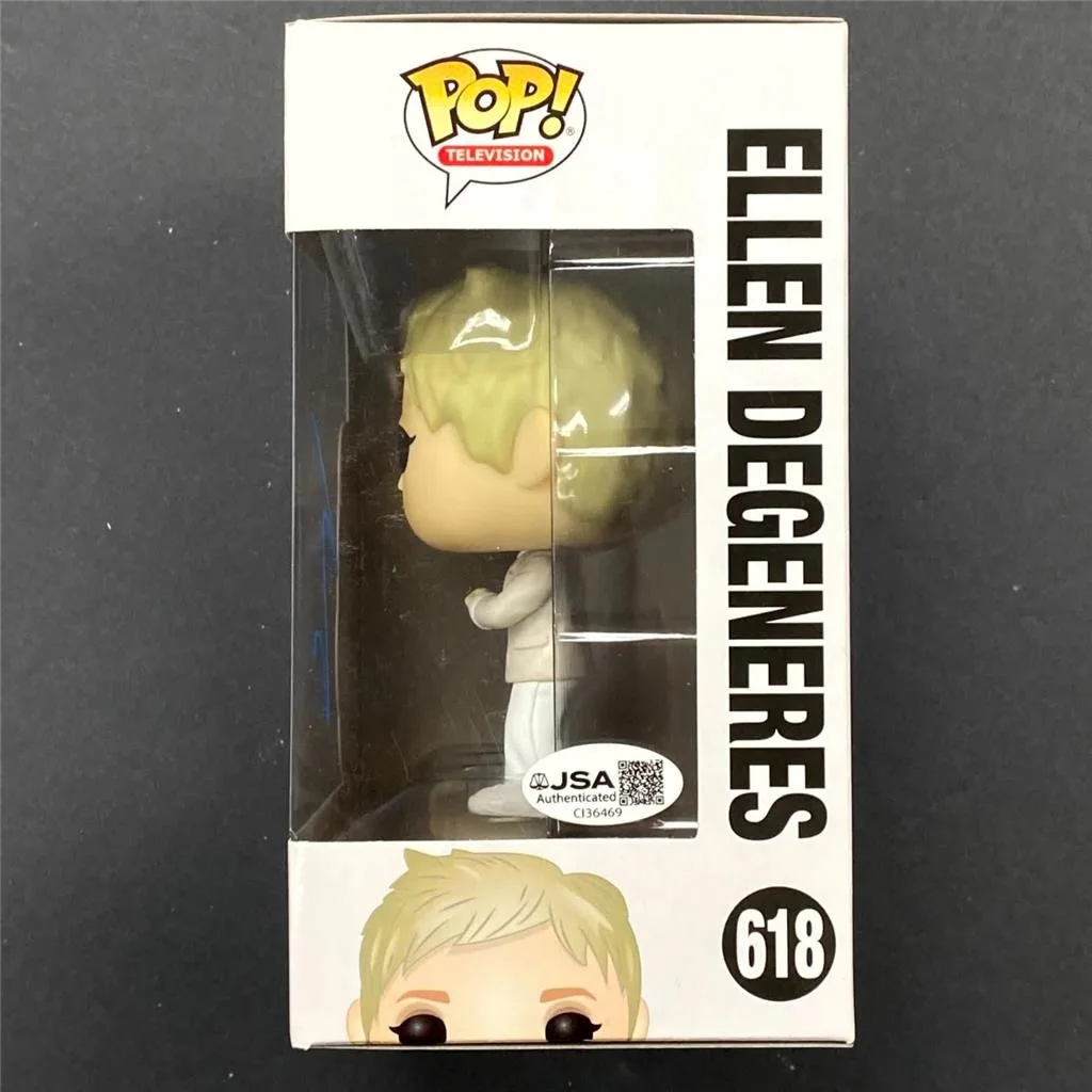 Ellen DeGeneres signed Funko Pop! Figure 618 autograph (C) ~ JSA, изображение 2