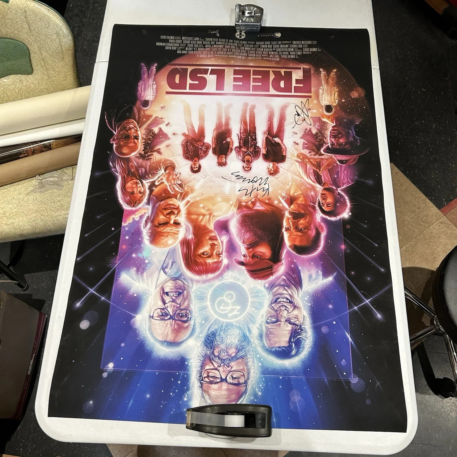 FREE LSD MOVIE POSTER Signed By Keith Morris 27x40” RR9-G26 VP, изображение 2