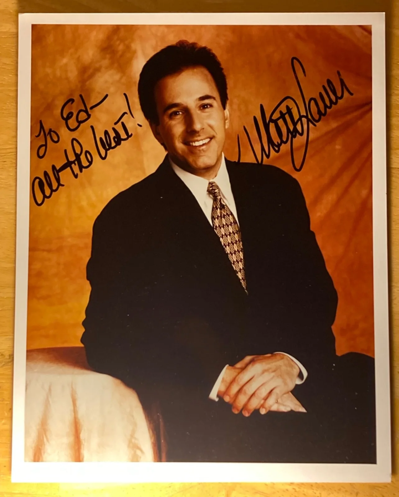 Hand SIGNED Matt Lauer 8x10 Photo - Today Show - NBC News Anchor, изображение 2