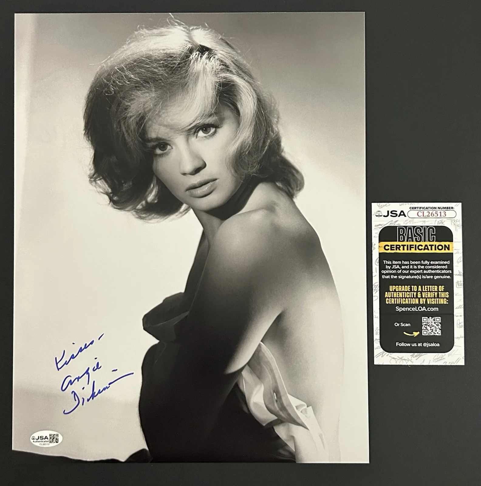 Angie Dickinson — ANGIE DICKINSON Signed AUTOGRAPHED 11x14 SEXY PHOTO Legendary ACTRESS *JSA*