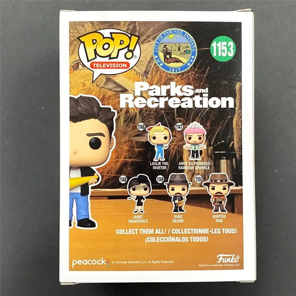 Adam Scott signed Ben Wyatt Parks & Rec Funko Pop! 1153 autograph (A) ~ JSA, image 4