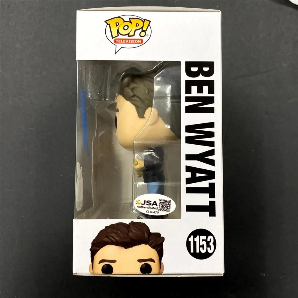 Adam Scott signed Ben Wyatt Parks & Rec Funko Pop! 1153 autograph (B) ~ JSA, image 2