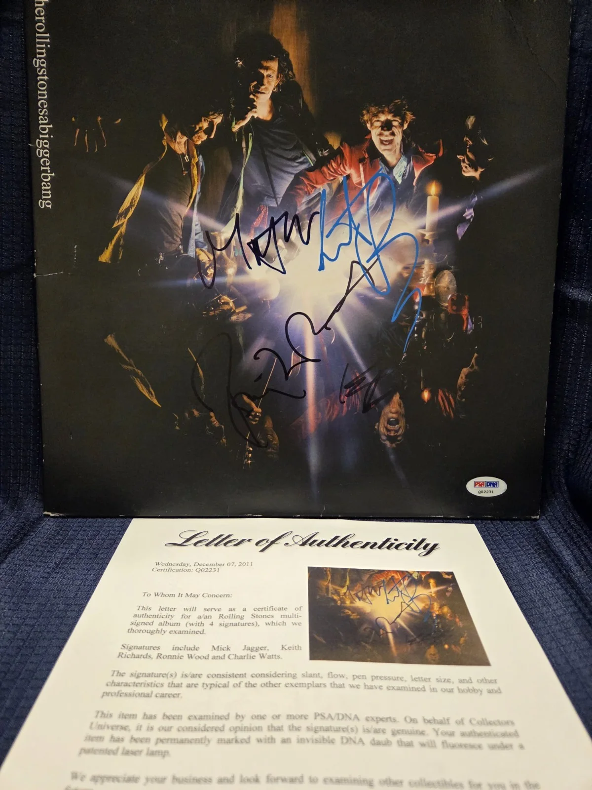 Autographed Rolling Stones Album/Bigger Bang(all 4)..PSA Full Letter, изображение 2