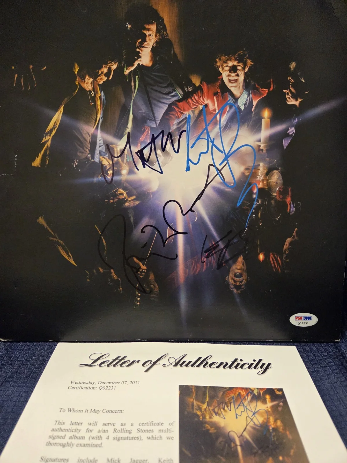 Autographed Rolling Stones Album/Bigger Bang(all 4)..PSA Full Letter, изображение 3