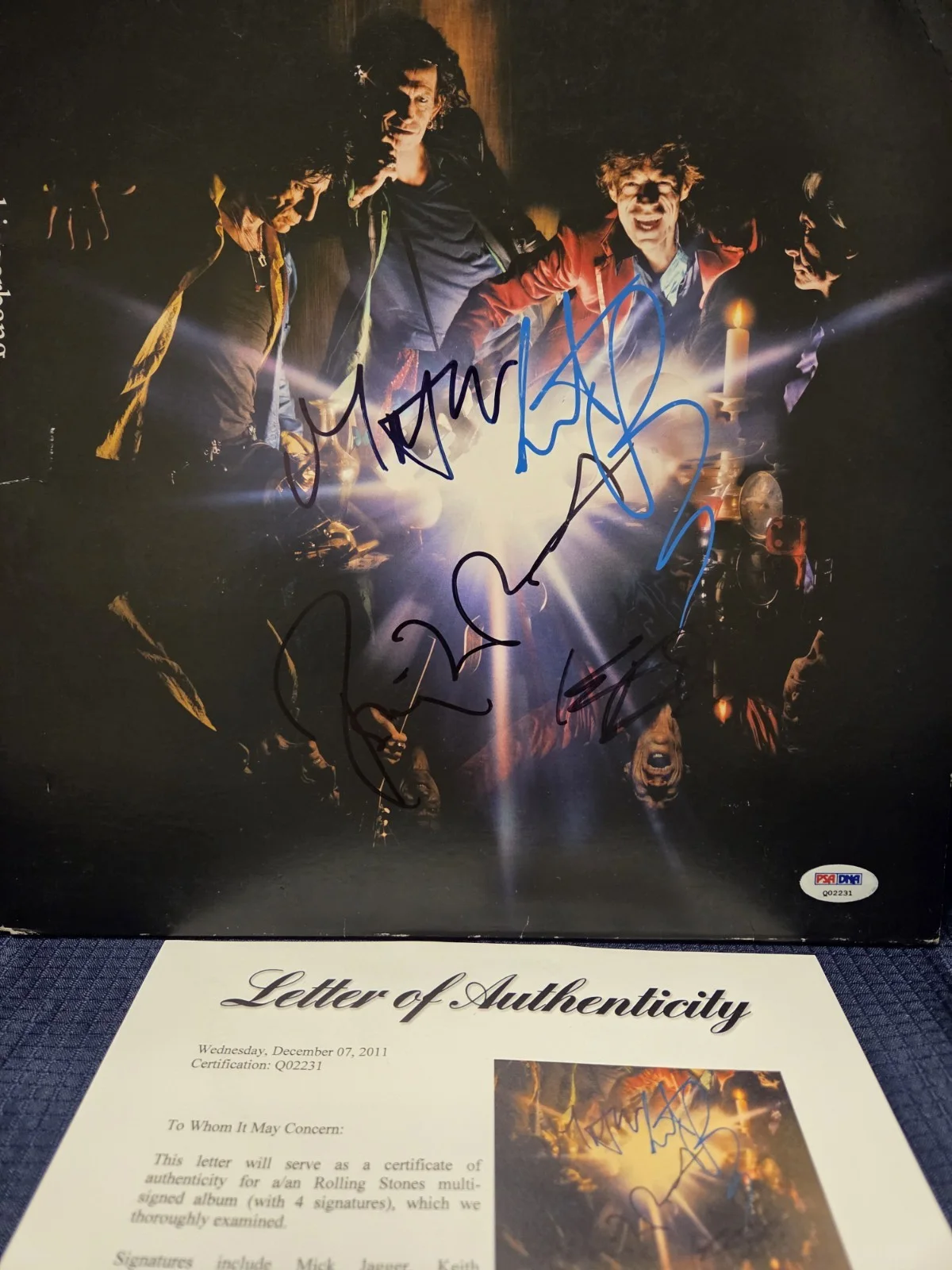 Autographed Rolling Stones Album/Bigger Bang(all 4)..PSA Full Letter, изображение 4