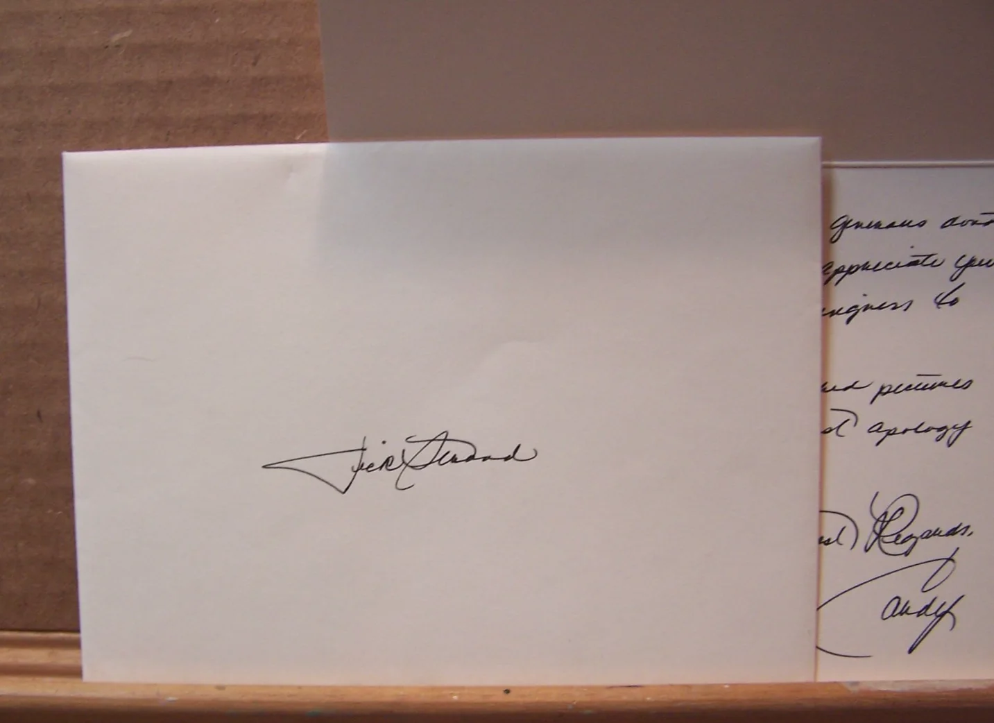 CANDY CHRISTMAS signed thank you note gospel singer and philanthropist, изображение 3