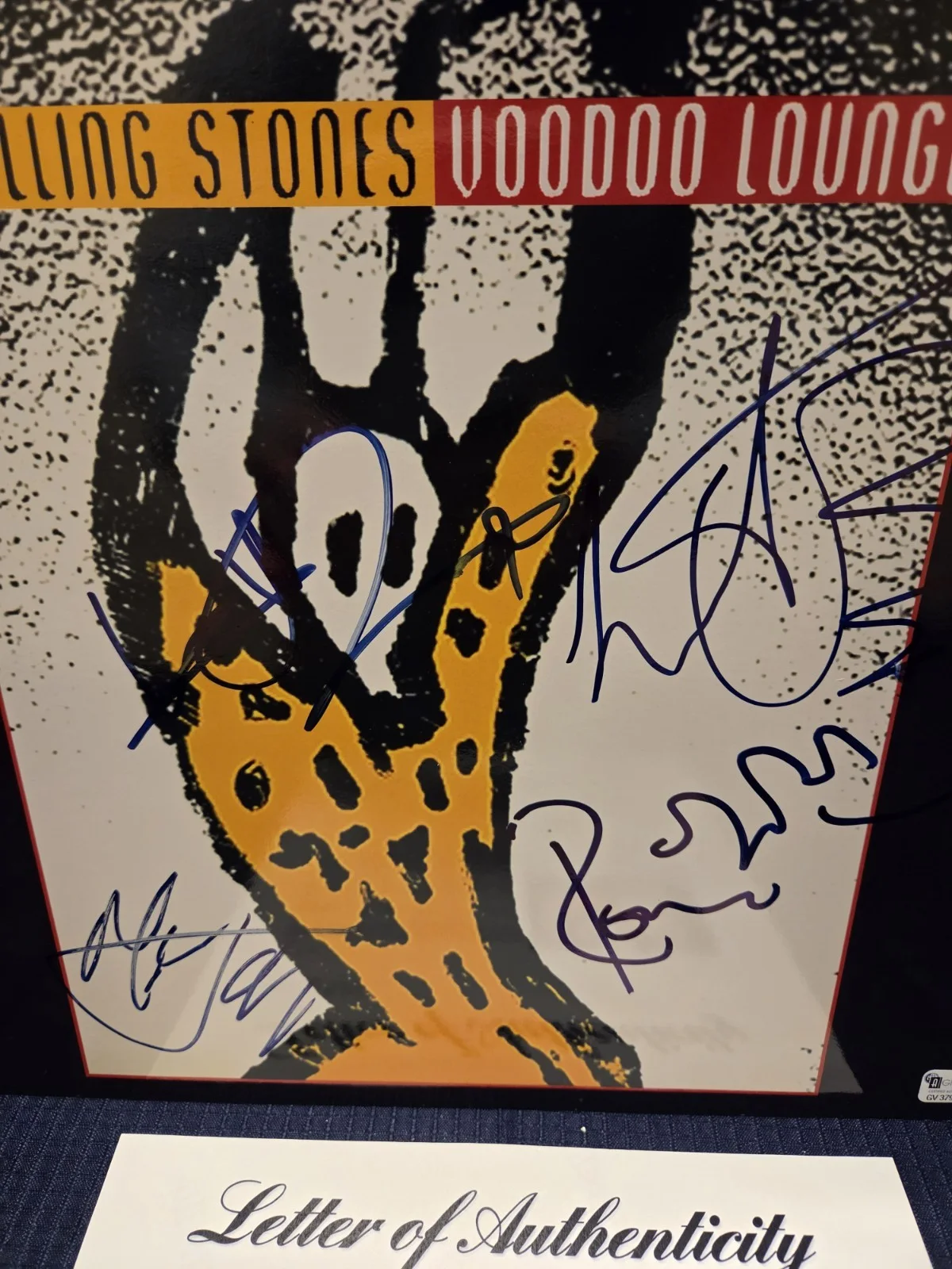 Autographed Rolling Stones Album/Voodoo Lounge(all 4).. PSA Full Letter, image 3