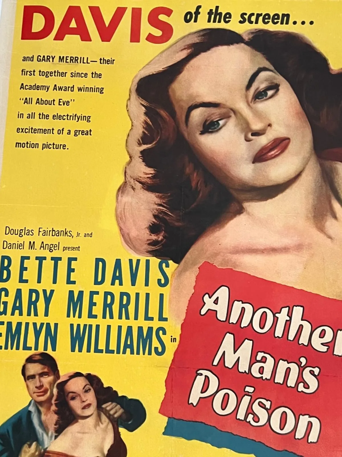 Another Man's Poison US 1 Sheet LINEN BACKED 1952 27X41" Original Film Poster, изображение 4