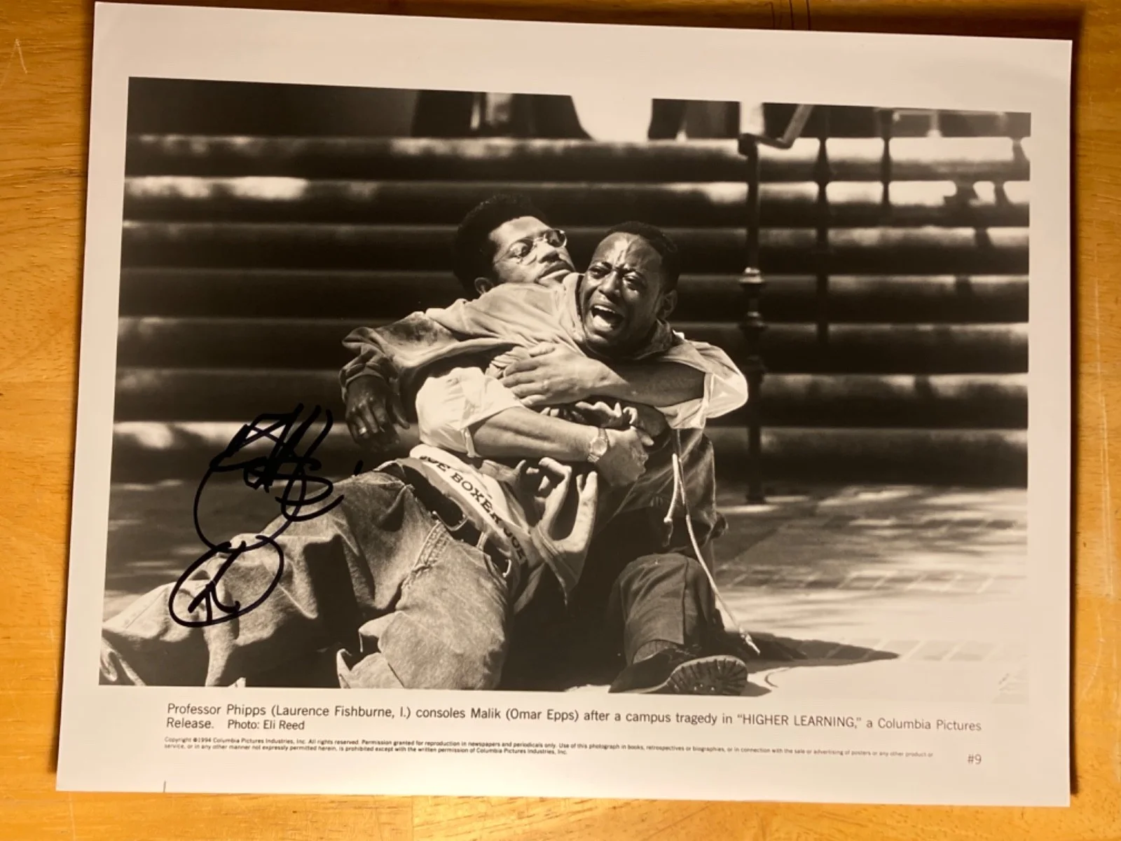 Hand SIGNED Omar Epps 10x8 (1994) Press Photo - Higher Learning (as Malik), image 2