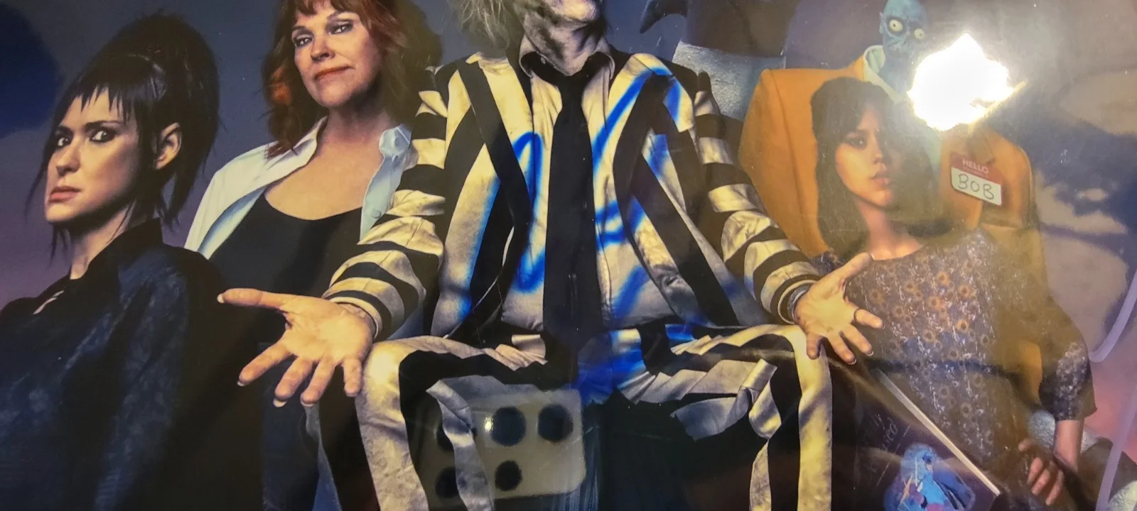 Michael Keaton & Jenna Ortega Autographed Beetlejuice 11x17 Poster W/COA, image 2