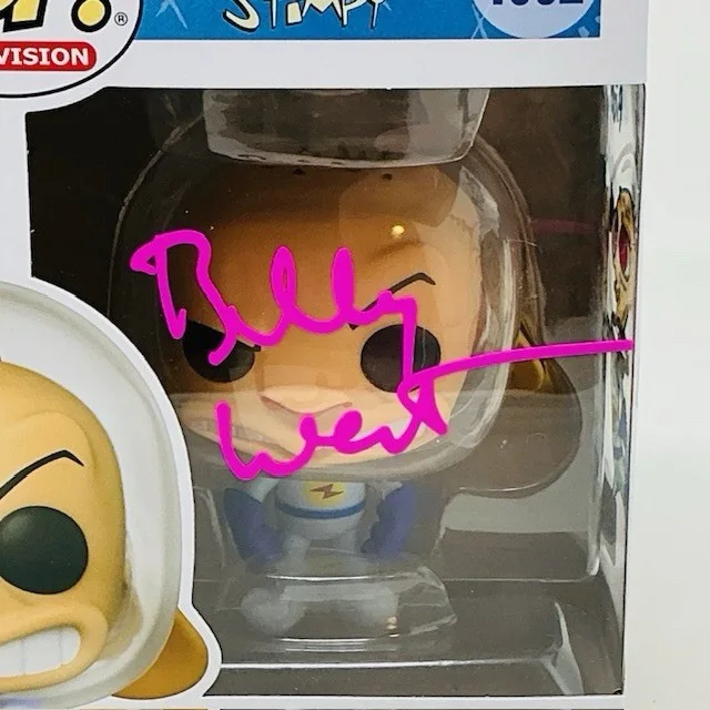 Billy West — Rare Billy West Signed X2 Space Ren And Stimpy Funko Pop Set With Artist Work OC, изображение 5