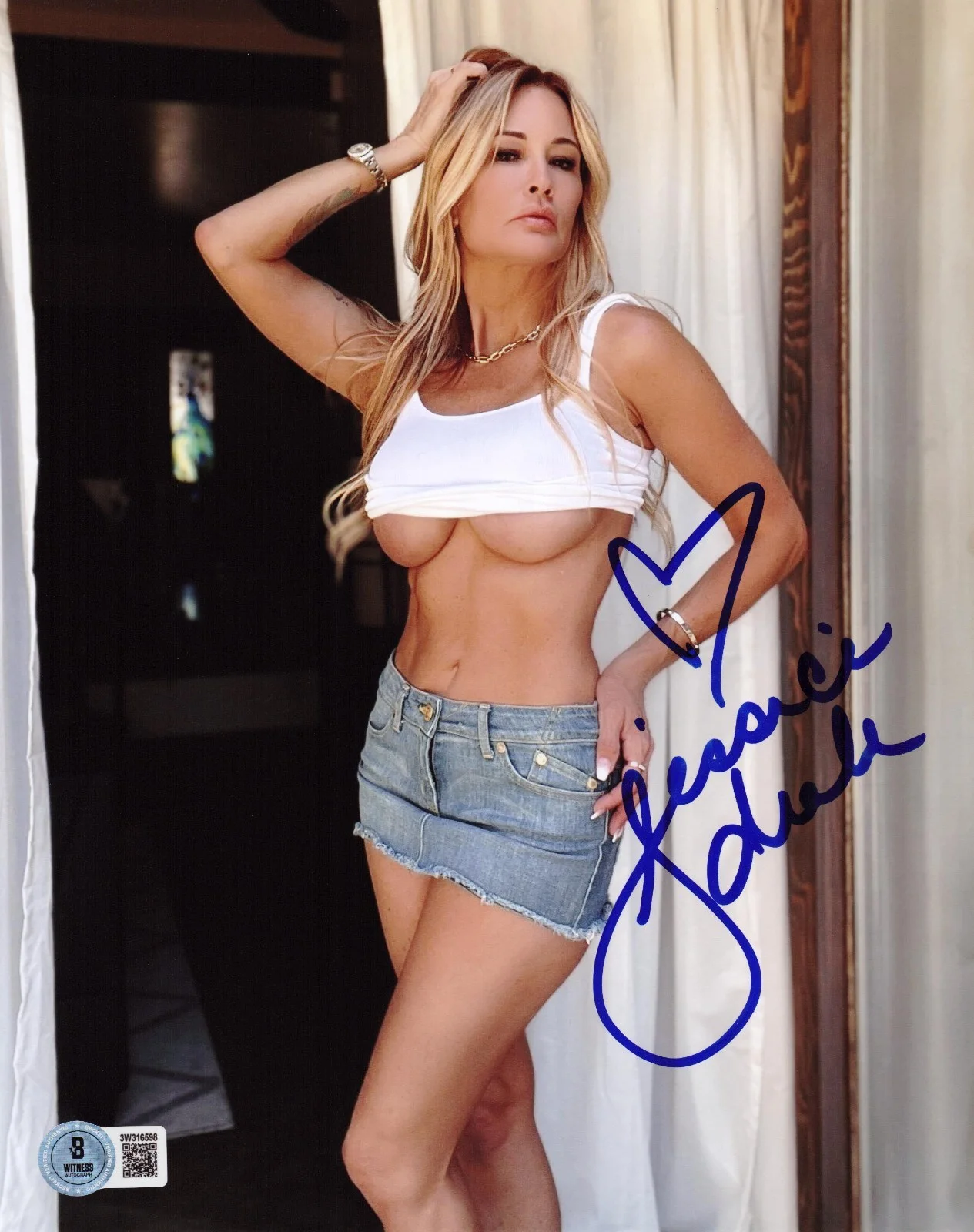 Jessica Drake — Hot Sexy Jessica Drake Signed 8x10 Photo Adult Star Autograph Beckett Hologram