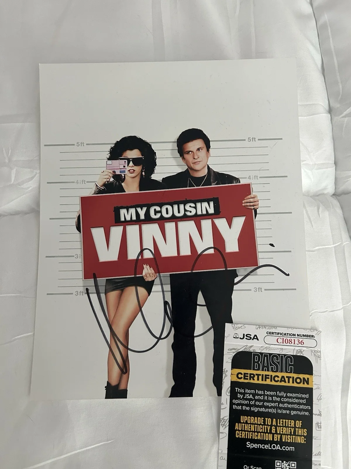 Marisa Tomei Autographed 8x10 Poster My Cousin Vinny Authenticated, изображение 2