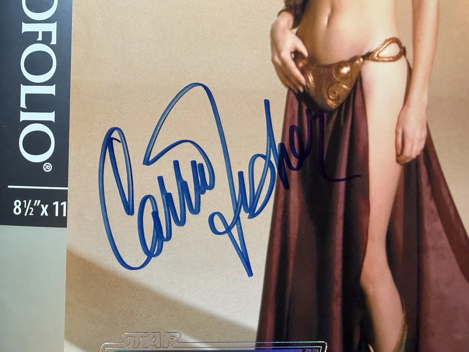Carrie Fisher — Star Wars Celebration II CARRIE FISHER Autograph Auto 8x10 Photo Beckett LOA, изображение 2