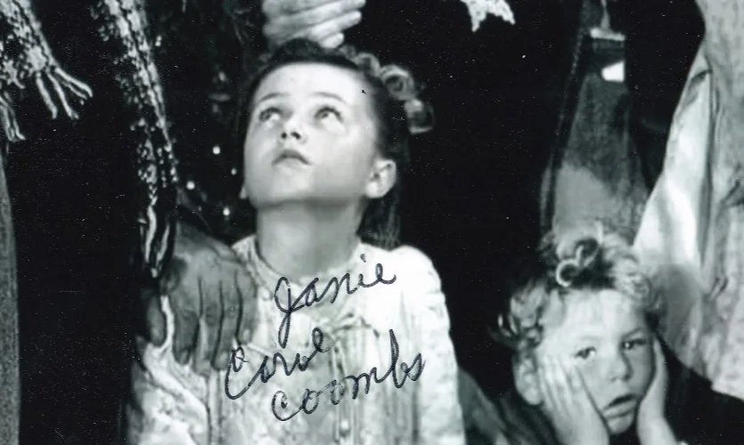 Carol Coombs — Carol Coombs Mueller Signed Autographed 4x6 Photo It's A Wonderful Life Janie, изображение 2