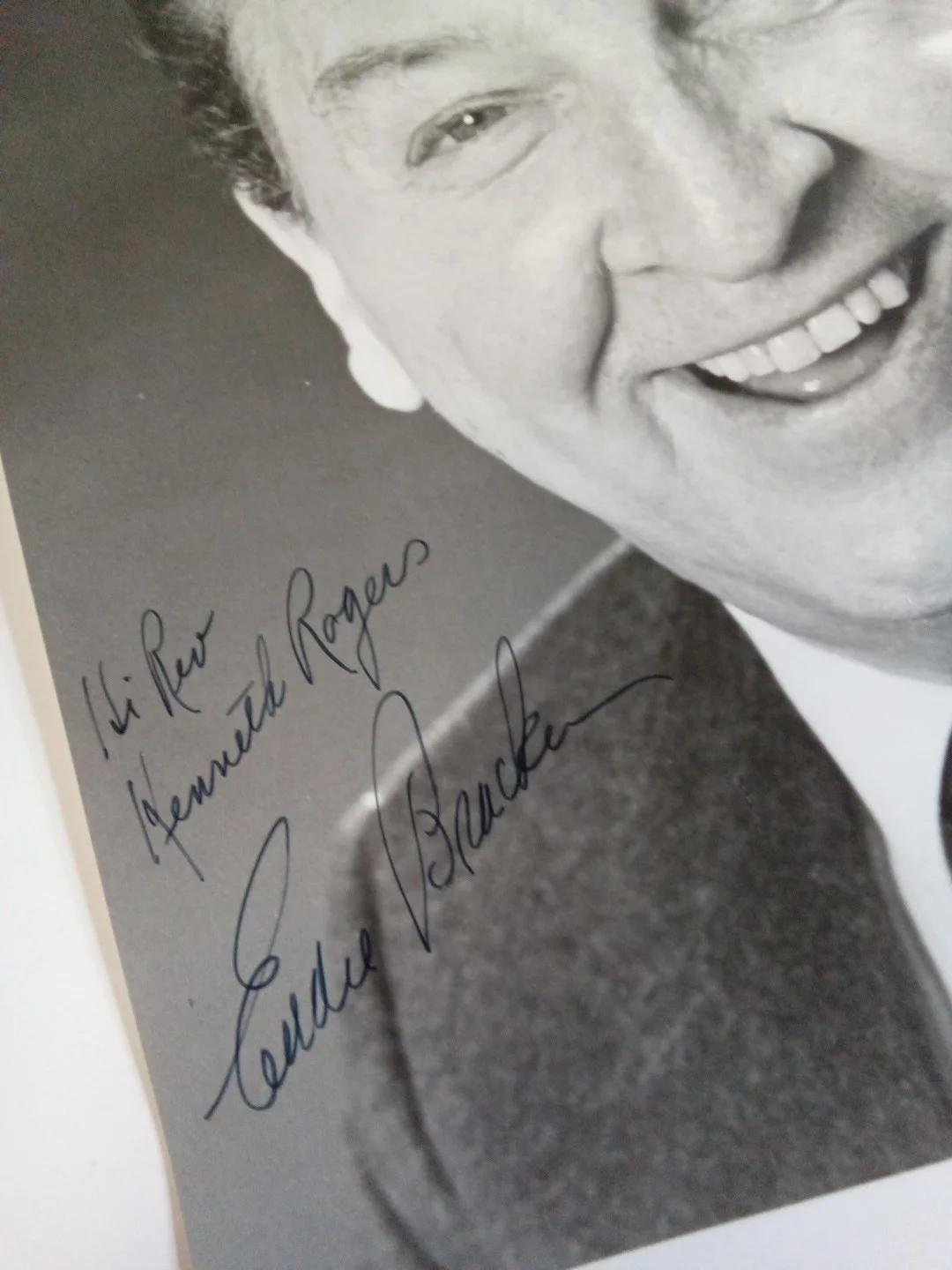 Eddie Bracken Signed 8x10 B&W Photo JSA, image 3