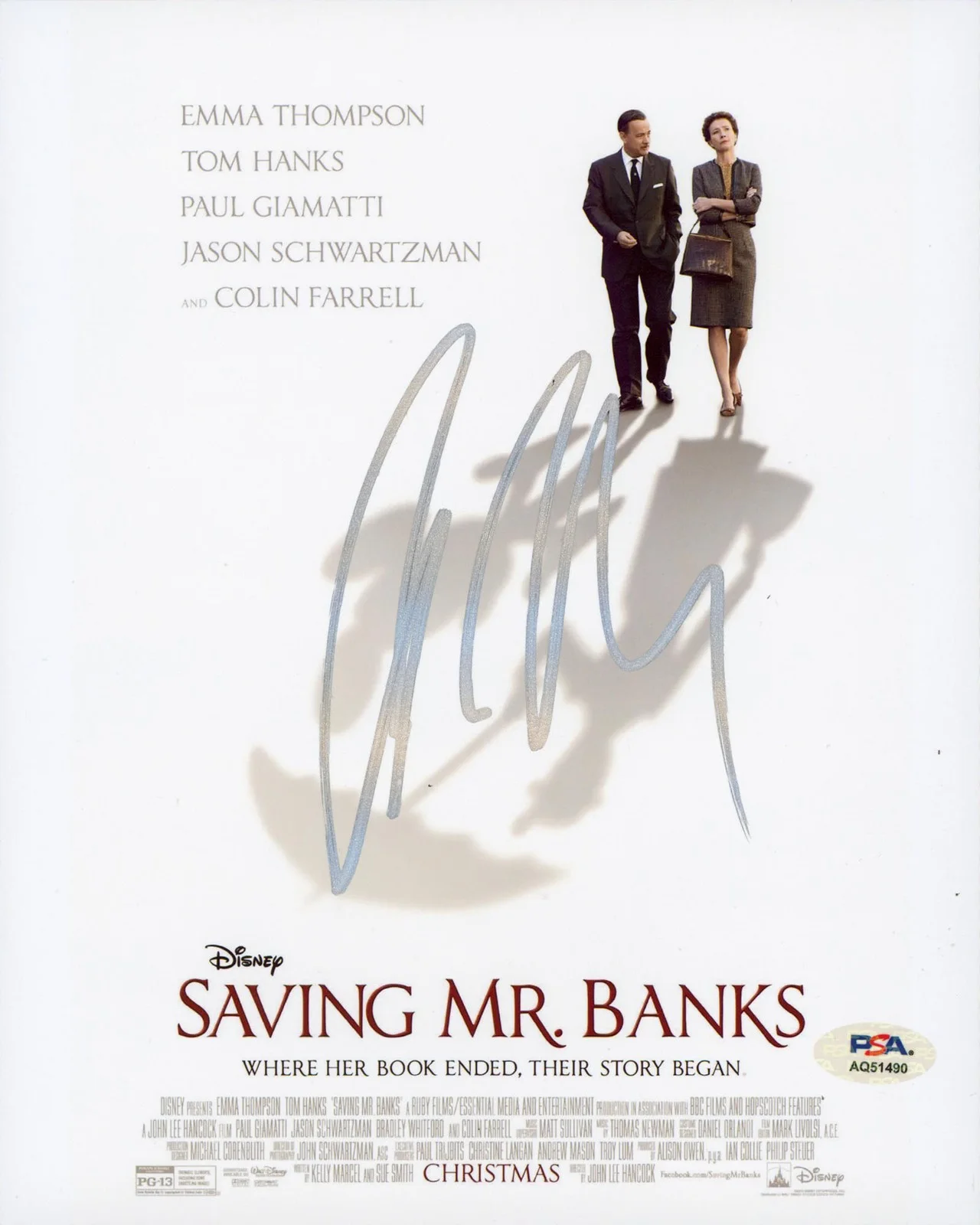 Colin Farrell — Colin Farrell Saving Mr. Banks Authentic Signed 8x10 Vertical Photo PSA AQ51490